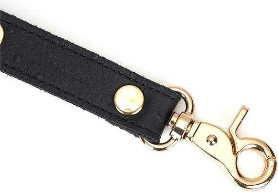 Produktbild Liebe Seele Demon's Kiss- 4er Lederfessel Hogtie im Straussenleder-Look mit Clips