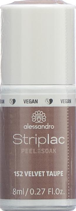 Actual product image Alessandro Striplac Peel or Soak - Velvet Taupe (152 Velvet Taupe, Colour paint)