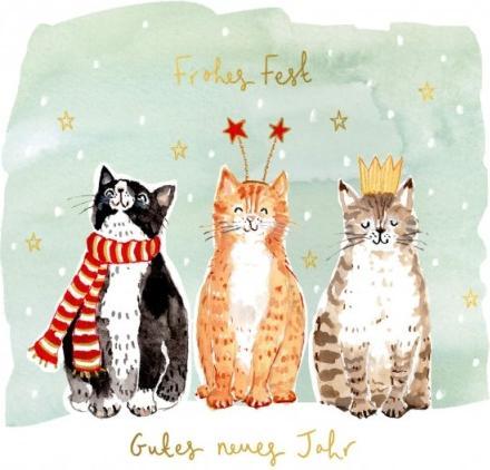 Immagine prodotto Louise Mulgrew Biglietto di auguri di Buon Natale ai gatti - di