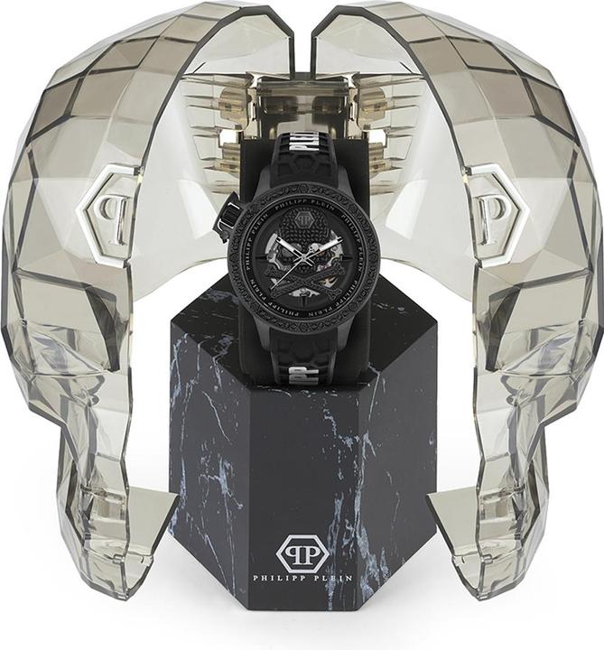 Actual product image Philipp Plein PWUAA0423 Hyper Sport Automatic Mens Watch 46mm 5ATM (Analogue wristwatch, 46 mm)
