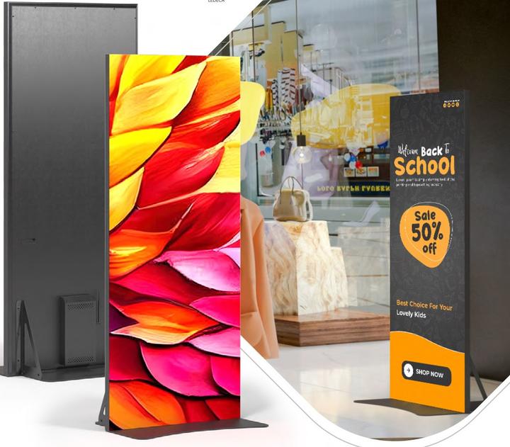 Immagine prodotto DSS Indoor LED Stele Portrait Eco, 85", schwarz