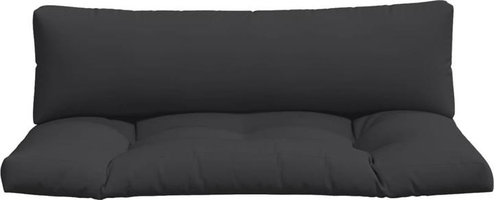 Produktbild VidaXL Palettenkissen Palettensofa Palettenpolster Sitzkissen 2tlg Schwarz Stoff (110 x 58 x 10 cm)