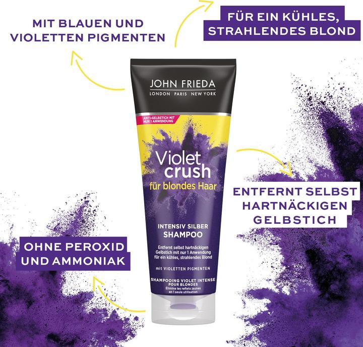 Image du produit John Frieda Shampooing Violet Crush Argent (250 ml, Shampoing liquide)