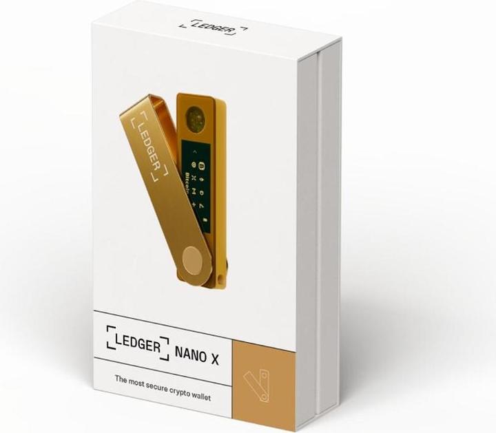 Produktbild Ledger Nano X - Gold (Bitcoin, Ethereum Classic, Litecoin, Dogecoin, Dash, Weitere)