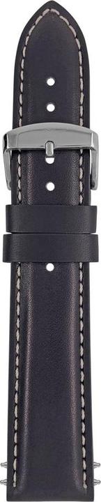 Zeppelin leather strap black 22 mm (22 mm)