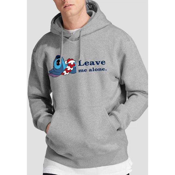 Actual product image Lilo & Stitch Mens Leave Me Alone Hoodie (S)