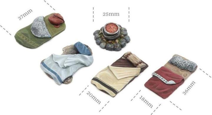 Produktbild Tabletop-Art Dekoration Abenteurer Lager – Set 1 5 Teile