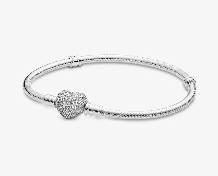 Immagine prodotto Pandora Bracciale con chiusura a cuore (20 cm, Argento)