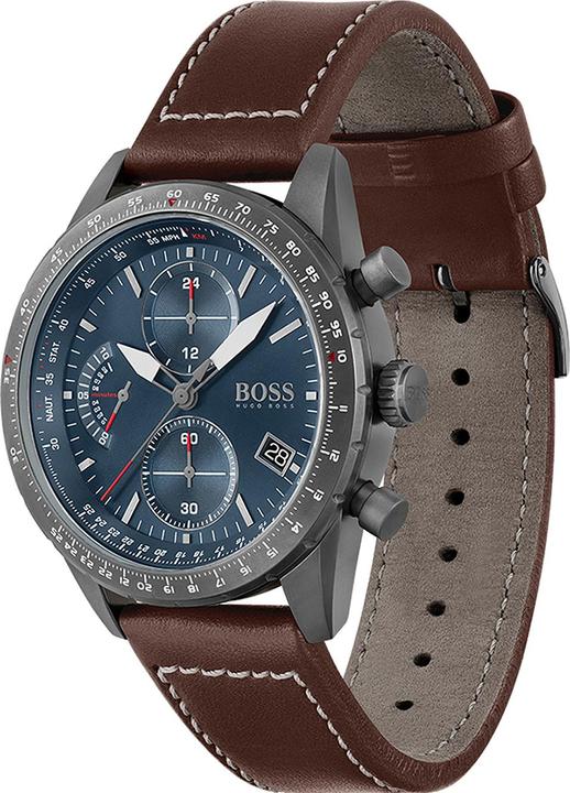 Actual product image Hugo Boss Pilot Chrono (Chronograph, 44 mm)