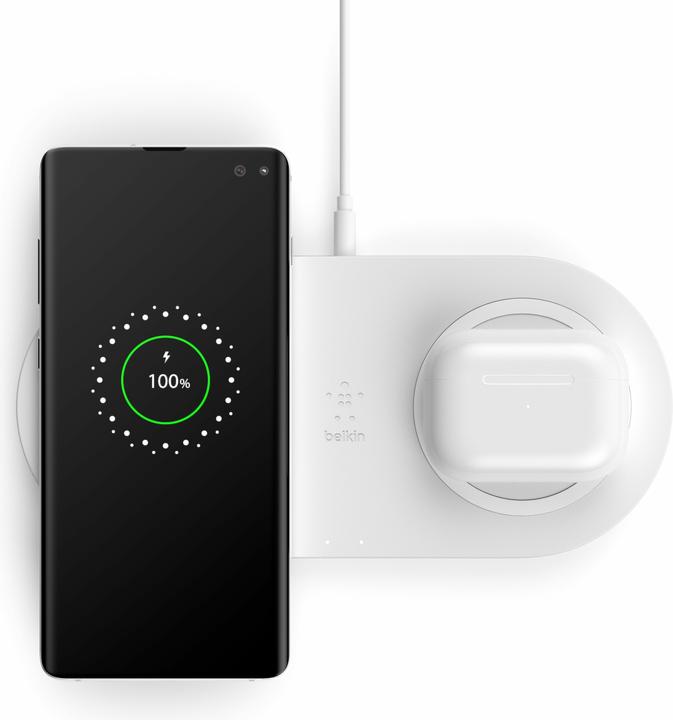 Image du produit Belkin Dual Wireless Charging Pad mit Netzteil (10 W)