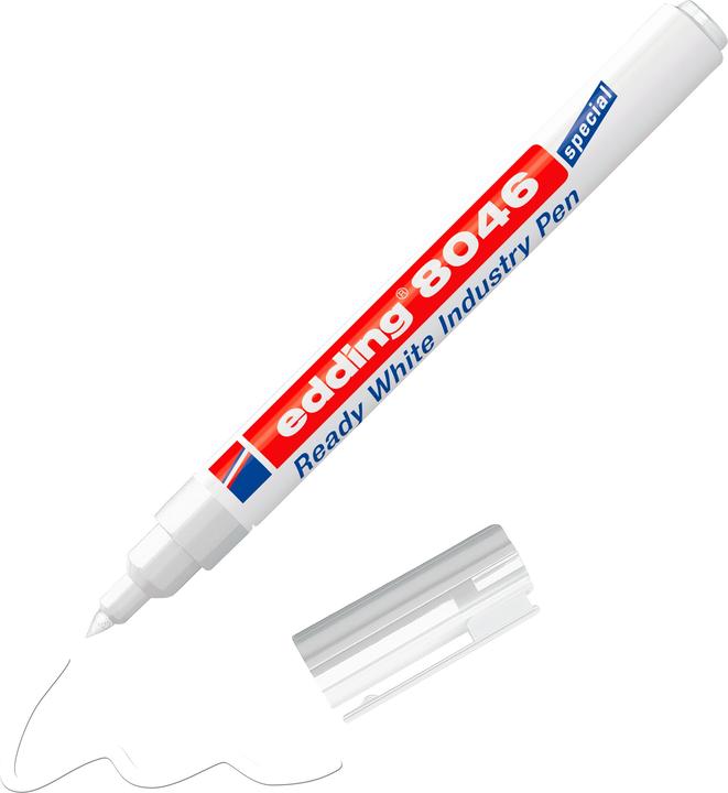 Actual product image Edding Permanent marker Ready White Industry Pen E-8046 (White, 3 mm, 1 x)