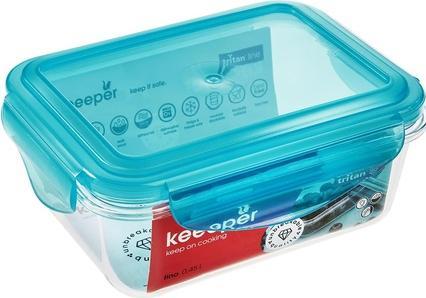 Actual product image keeeper "tino" food storage jar, with clip, 0.45 litre lid: blue, material: PP/Tritan, resistant (0.45 l)