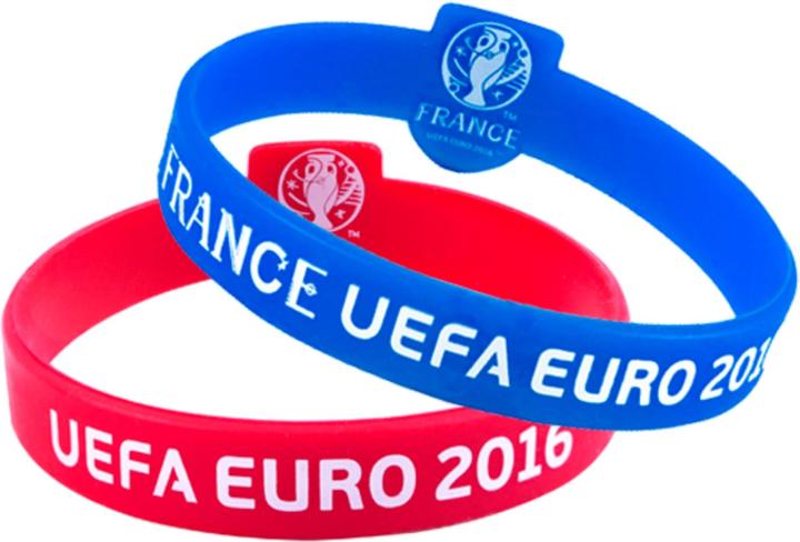 Image du produit Universal Textiles Euro 2016 Bracelets officiels en silicone (2 pièces) (100% silicone)