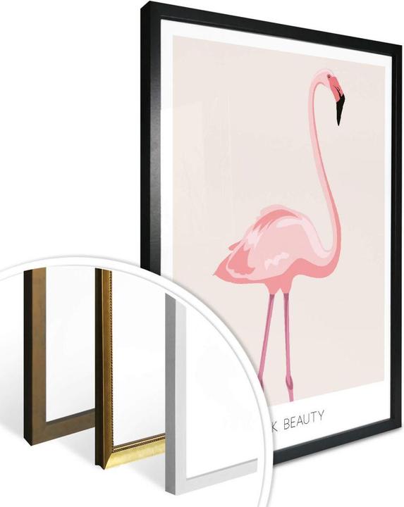 Actual product image Trenddeko Pink Beauty - Flamingo (24 x 30 cm)