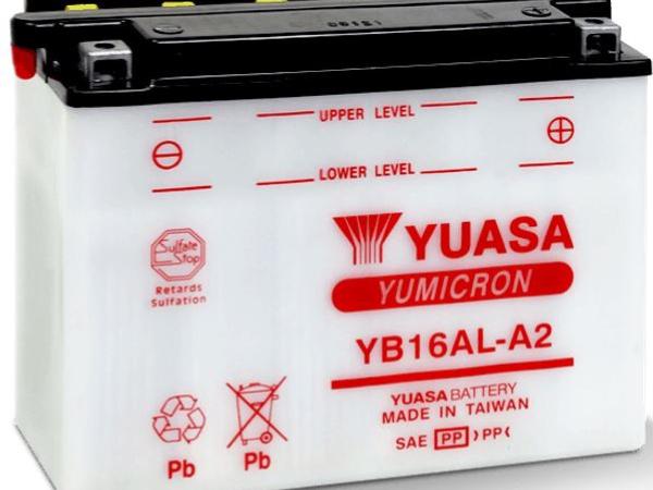 Actual product image Yuasa Motorbike battery 12V 16.8Ah 210A (12 V, 16.80 Ah, 210 A)