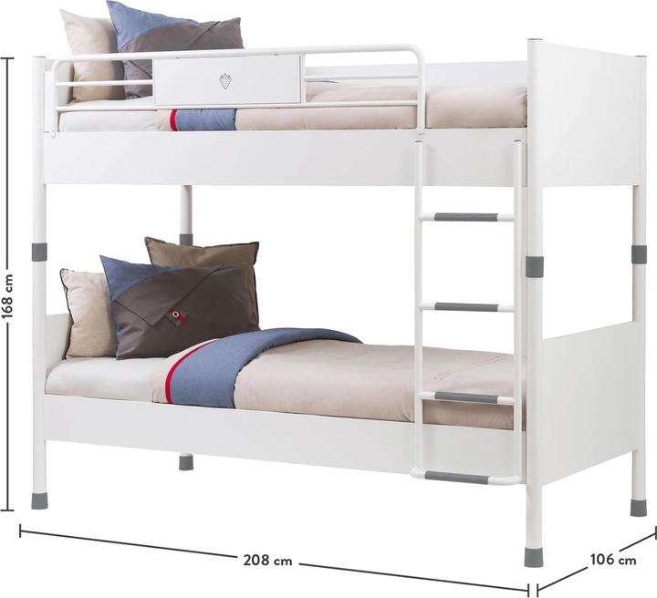 Actual product image Cilek Bunk bed White 90x200cm (90 x 200 cm)