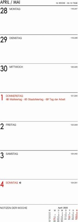 Nährwerte und Zutaten Vormerkbuch 2025 Recycling, 10,5x29,7cm, Taschenkalender mit 64 Seiten, Drahtkammbindung (Harter Einband, Deutsch)