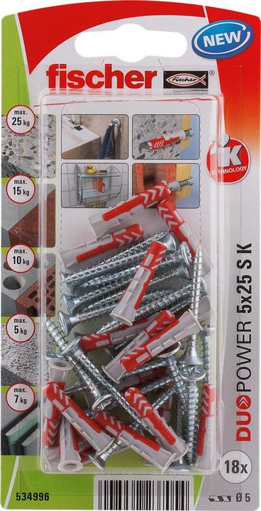 Image du produit Fischer Duopower (18 pcs)