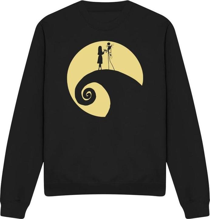 Actual product image The Nightmare Before Christmas Unisex Adult Jack Sally Circle Sweatshirt (XL)