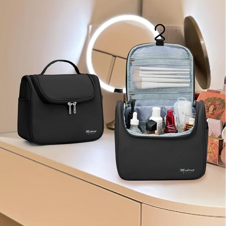 Produktbild Only-Bags.Store Casual Style grosse Kapazität Kosmetikkoffer, Nylon Kulturtasche mit mehreren Taschen, langlebig (9.80 l)