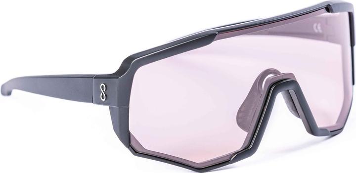 Coast Optics Nita 2 Sportbrille schwarz mit Pink Crystal und klarem Glas (Schwarz, Schwarz)