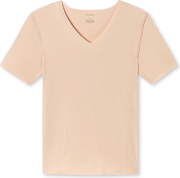Schiesser Shirt Loungewear "Laser Cut" schlamm