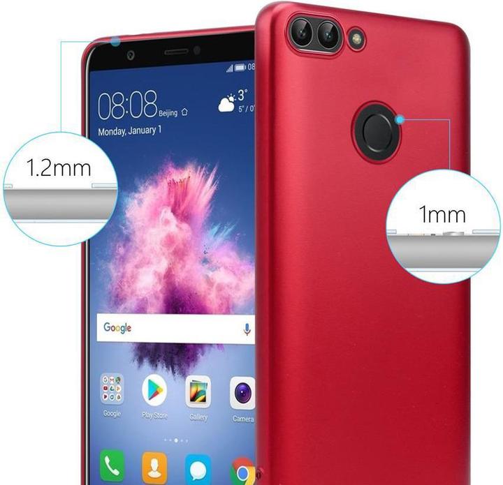 Produktbild Cadorabo TPU Matt Metallic Hülle (Huawei Enjoy 7S, Huawei P Smart (2018))