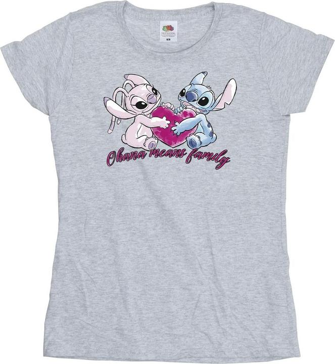 Produktbild Disney Lilo And Stitch Ohana Heart With Angel TShirt (L)