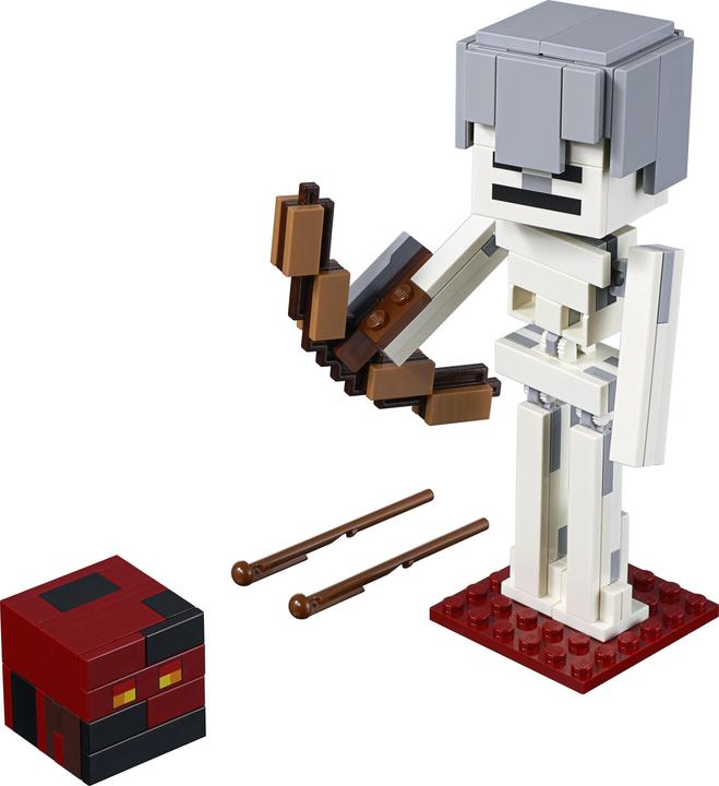 Produktbild LEGO Skelett mit Magmawürfel (21150, LEGO Minecraft)
