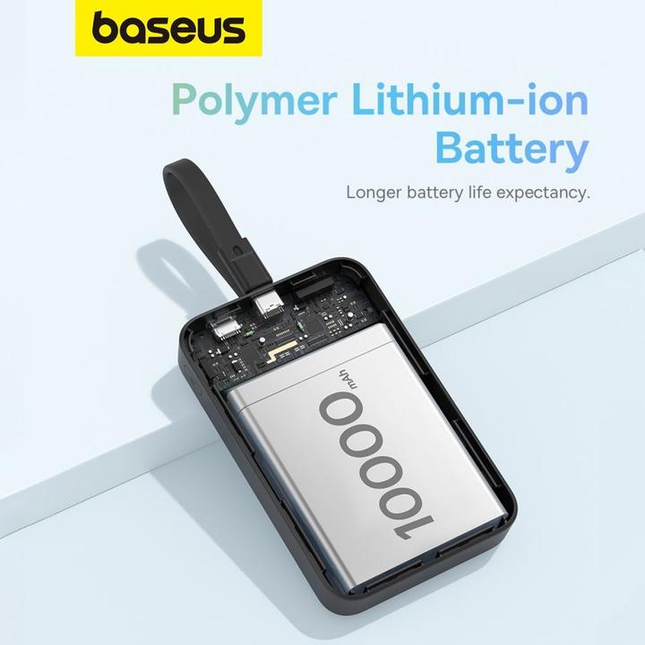 Actual product image Baseus Powerbank Magnetic Mini 10000mAh 30W MagSafe (black) (10000 mAh, 30 W, 37 Wh)