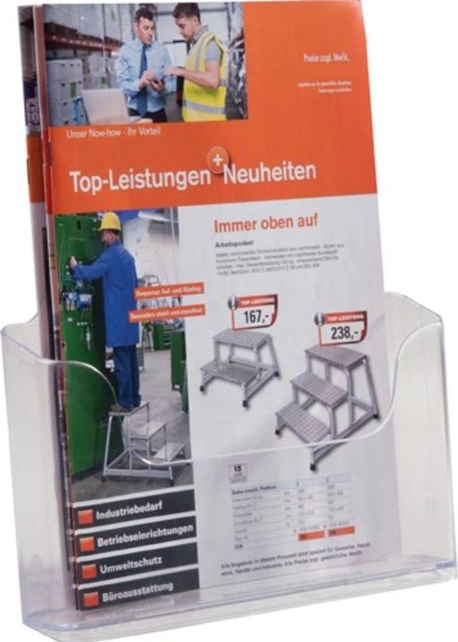 Produktbild Twinco Prospekthalter DIN A4 Acryl transparent (A4)