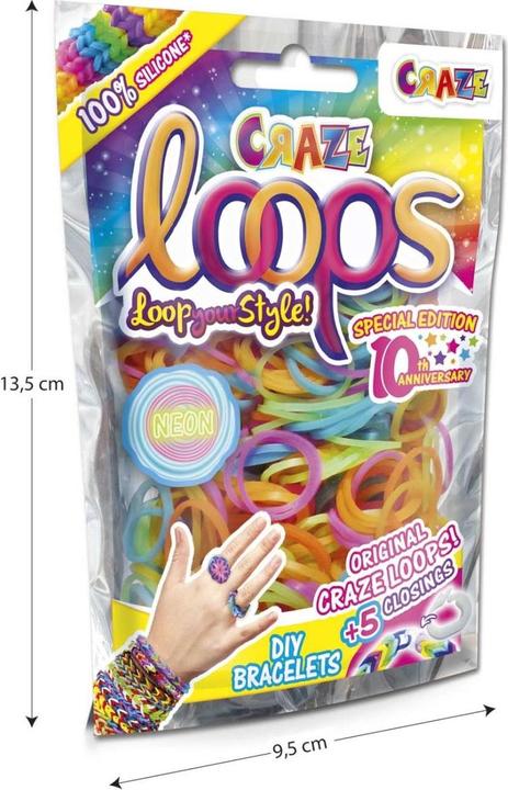 Actual product image Craze Loops - 100 Loops Bag ass.