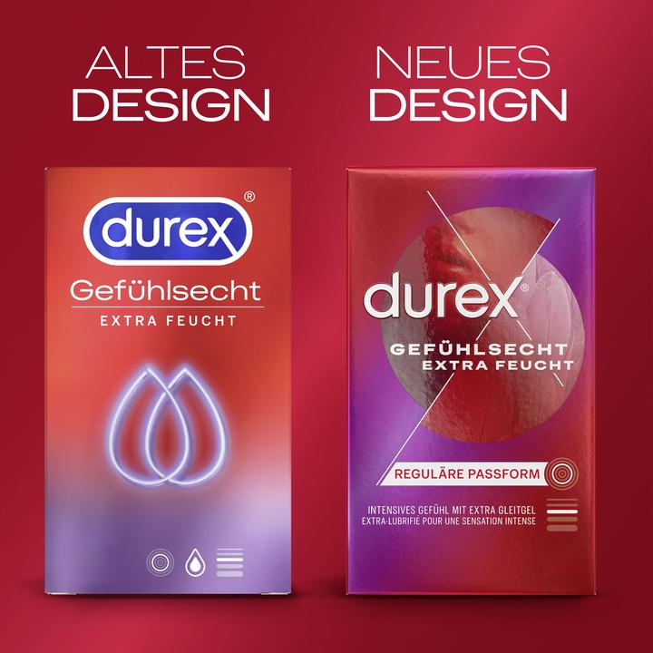 Produktbild Durex Gefühlsecht Extra Feucht (8 Stk.)