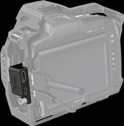 Produktbild SmallRig HDMI & USB-C Right-Angle Adapter forÊBMPCC 6K Pro 3289