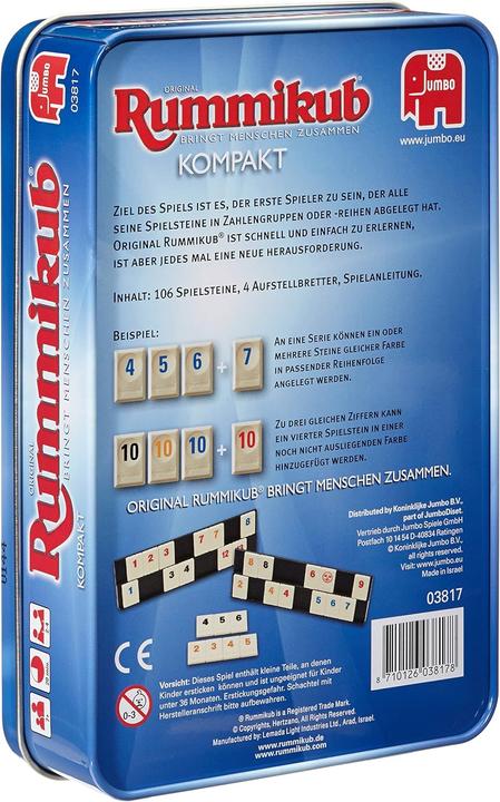 Actual product image Jumbo Rummikub Compact (German)