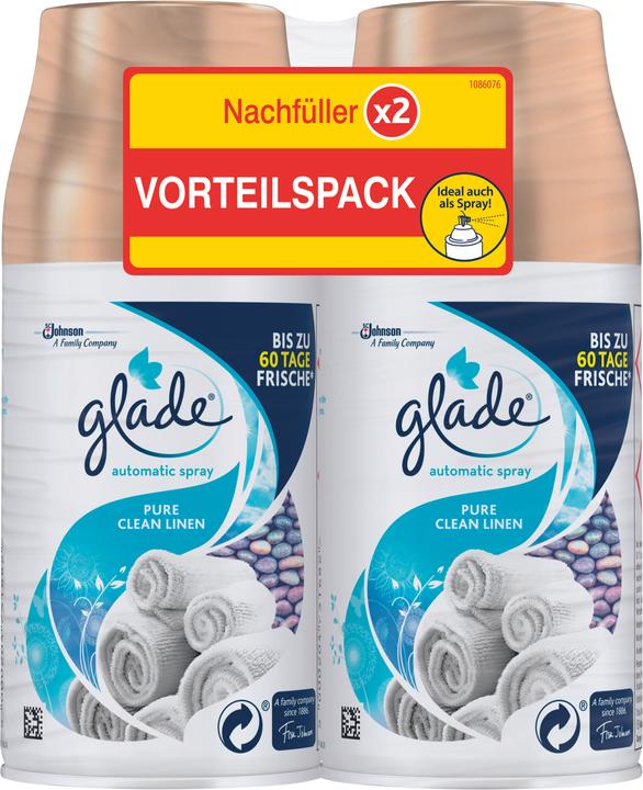 Immagine prodotto Glade Spray automatico NF Pure Clean Linen Twin Pack