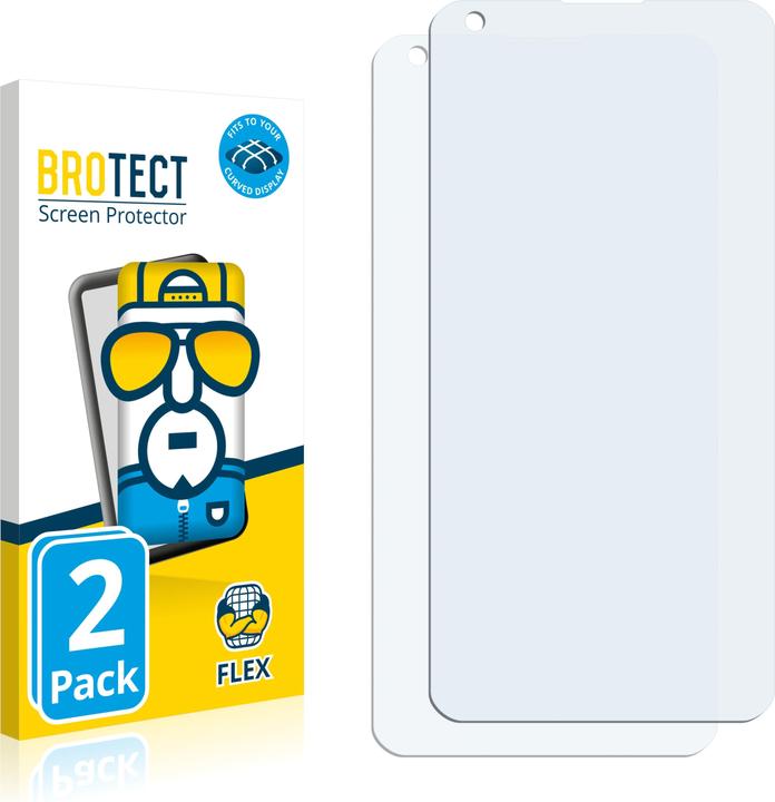 Produktbild BROTECT Full-Cover Displayschutz (2 Stück, Oppo Find X2)