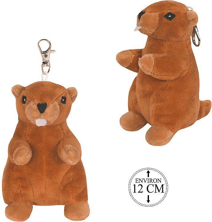 TopSpirit Plüschtier Murmeltier Schlüsselanhänger, 12cm
