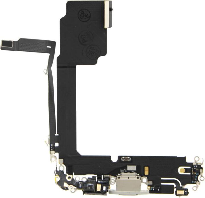Productafbeelding OEM Oplaadpoort Flex voor iPhone 15 Pro Max, wit titanium (iPhone 15 Pro Max)