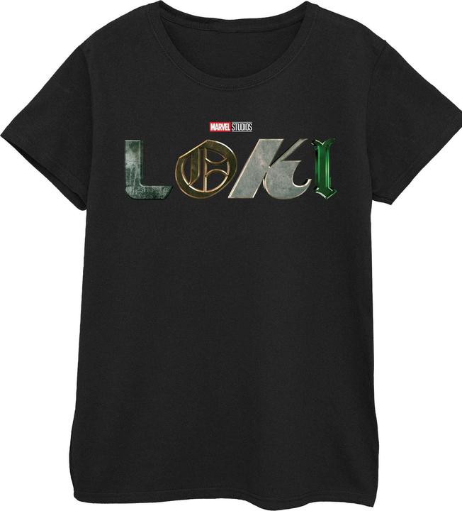 Actual product image Womens/Ladies Loki Logo Cotton T-Shirt (XL)