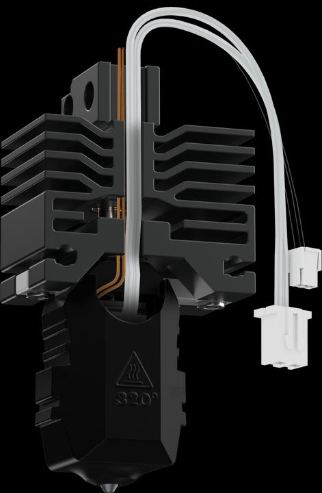 Actual product image Phaetus Conch Hotend Plus Bambulab P1P/P1S, 0.6mm (With Heater and Thermistor)