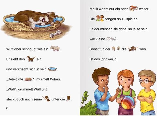 Actual product image Ravensburger Wilma und ihr Hund Wuff - lesen lernen mit dem Leserabe - Erstlesebuch - Kinderbuch ab 5 Jahren - (German, Nadine Reitz, Judith Allert, 2024)