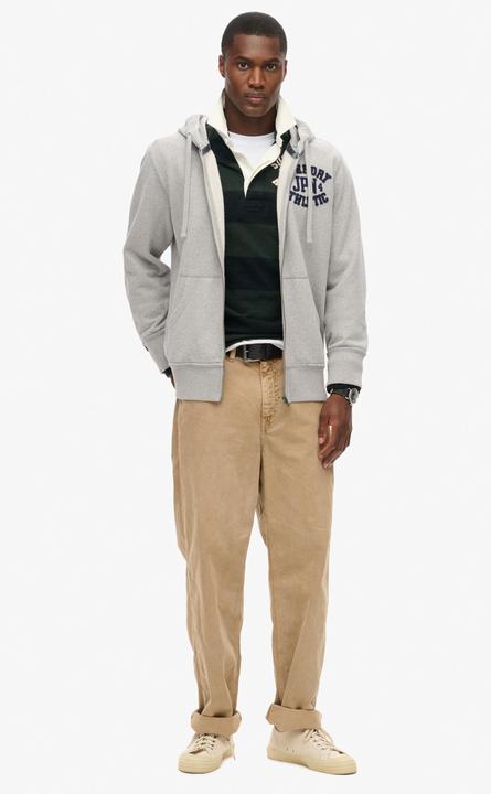 Immagine prodotto Superdry Giacca felpata Casual Vestibilità comoda Felpa con cappuccio atletica vintage con zip (M)