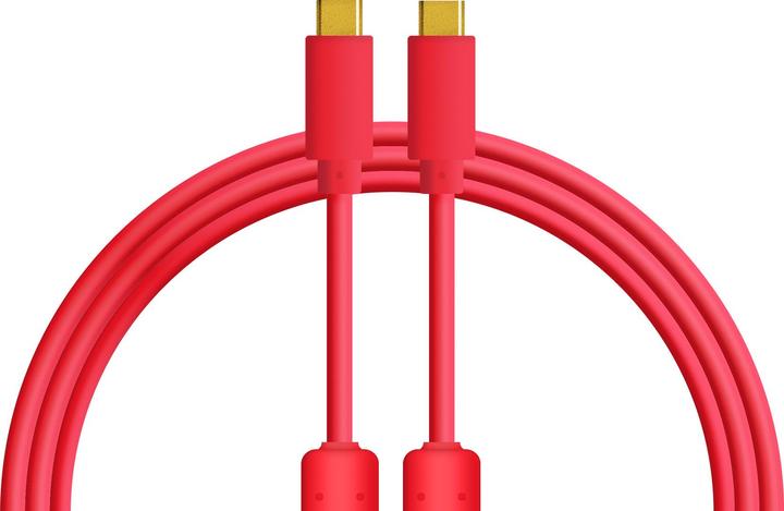 DJTechTools Chroma Cables USB-C to C Red (1 m)