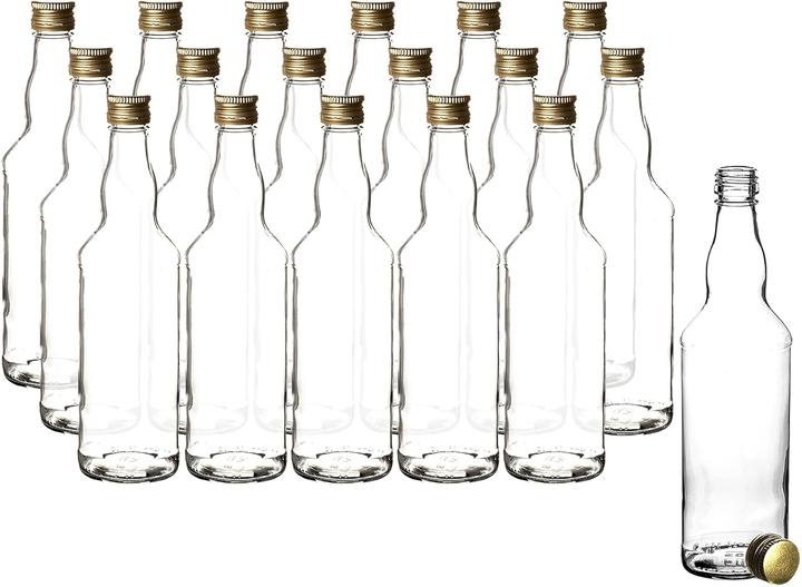 Produktbild BigDean 18-teiliges Glasflaschen-Set (18 Stk., 0.50 l)