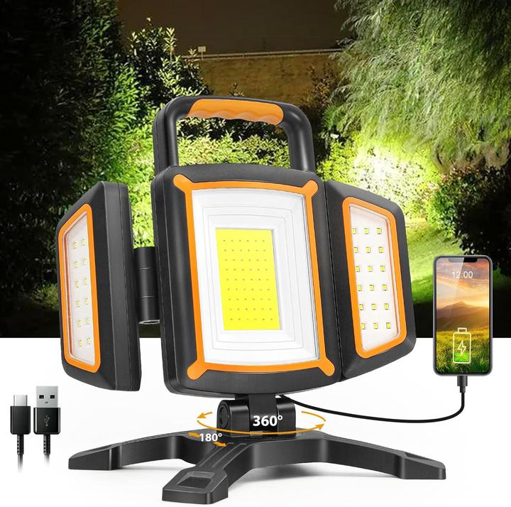 Actual product image LS LED spotlight rechargeable battery 30W (3000 lm)