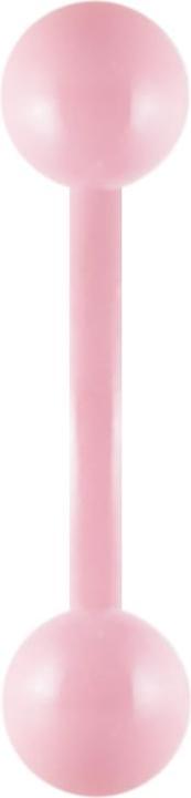 Immagine prodotto Star Piercing Banana rosa pastello con pallina (senza ottone, Acciaio chirurgico 316L)