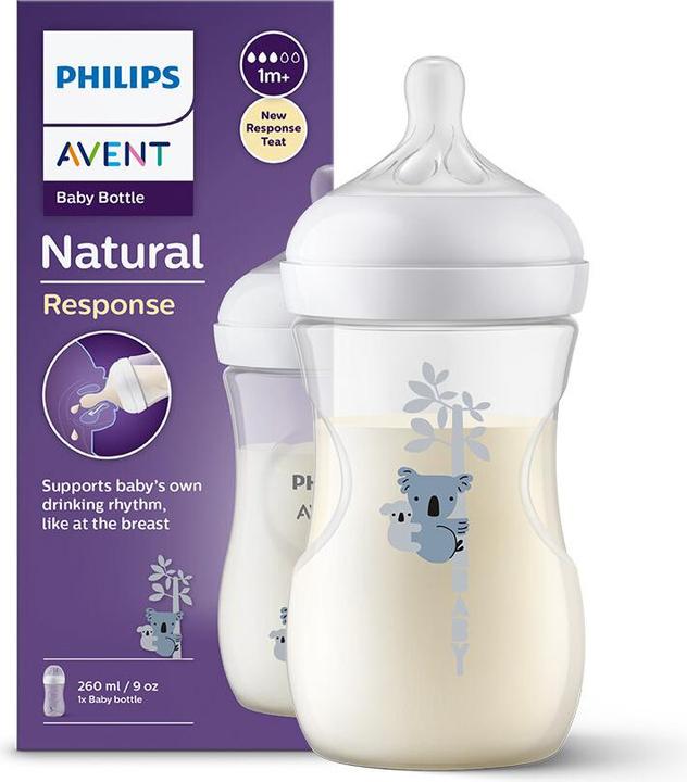 Image du produit Philips Avent Avent Natural Response Biberon 260 ml +1m Koala (260 ml)