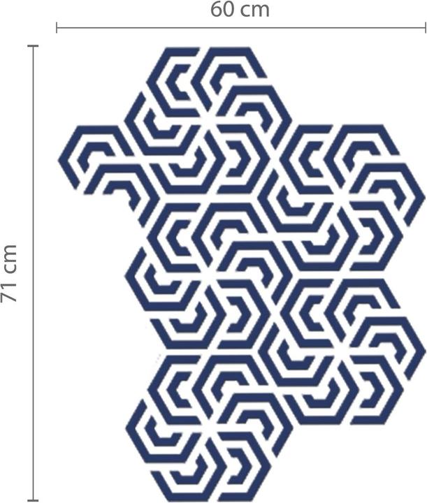 Immagine prodotto Walplus Modello di geometria poligonale (90 x 30 cm)