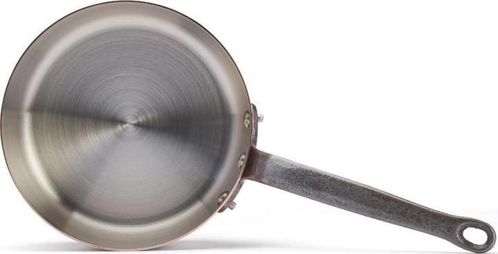 Actual product image de Buyer Inocuivre casserole with cast iron handle (20 cm, Pot, Stainless steel, Copper)